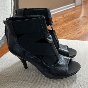 Black sandal boots-new!